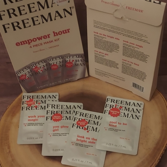 (8) BUNDLE LOT K-BEAUTY FACE MASKS Project Glimmer Empower Hour 4 Piece Mask Kit - Picture 4 of 12